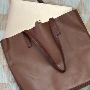 Everlane Square Market Tote in Cognac (Brown)
